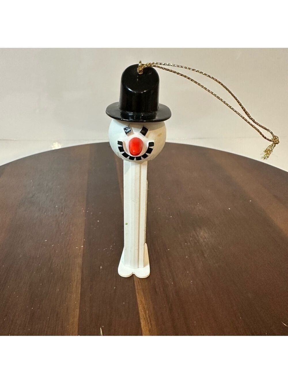 1996 Hallmark Snowman PEZ-Style Christmas Ornament Vintage Holiday Collectible